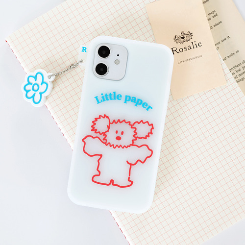 Little PaPer 리틀페퍼 실리콘 케이스 for iPhone 6/6S/7/8/SE2, X/XS