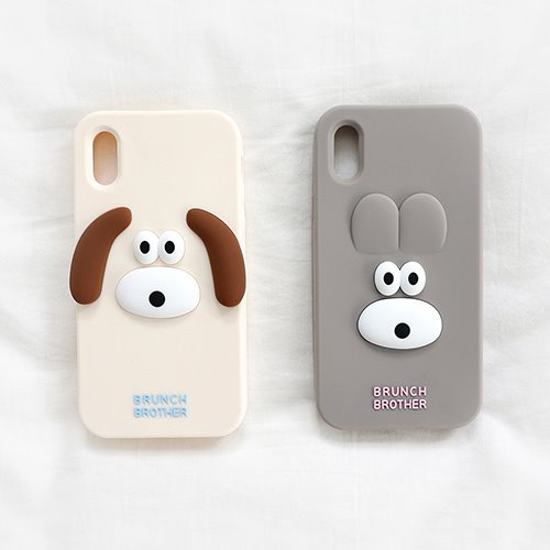 Brunch Brother 버니&amp;퍼피 실리콘 케이스 for iphone  X/XS